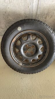 Plechové disky 4x100 R14 pneu vraník - 5