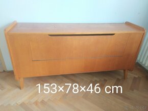 Šatní skříň, příborník,knihovna, komoda,peřiňák, noční stole - 5