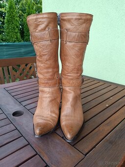 Kožené kozačky - 5