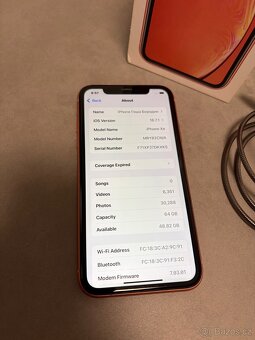 iPhone XR 64GB – Coral (A+ stav) - 5