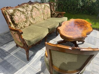 Zámecká sedací souprava  Biedermeier- AKCE doprava - 5