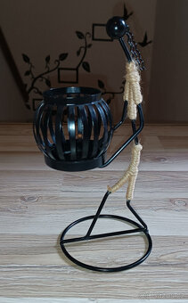 Dekorační kovový svícen Afričan - 5