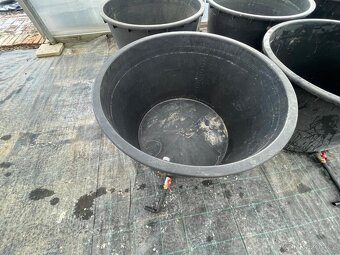 Káď plastová 285l černá s výpustným kohoutem - 5