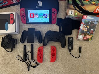 Nintendo by Switch mega pack s Ring fitem, Pro controllerem - 5