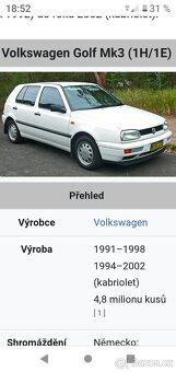 Stahovačky elektrické Golf 3 - 5