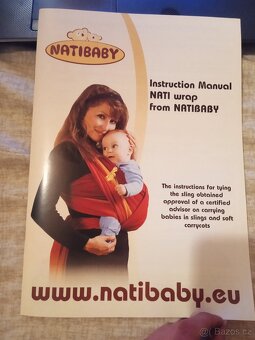 Šátek Natibaby Rainbow Blue, 4,6 m, nový - 5