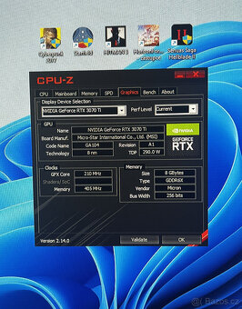 Herní strojovna  RTX 3070 / i7 12700 / 32GB DDR4 - 5