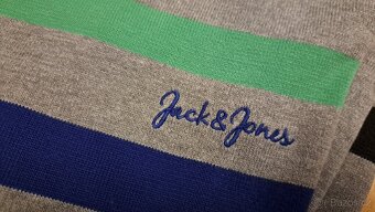 Veselý pruhovaný bavlněný svetr Jack&Jones,vel.S - 5