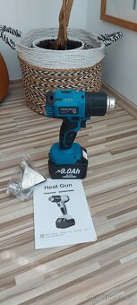 Aku horkovzdušná pistole+trysky, pro Aku Makita 18V,NEW. - 5