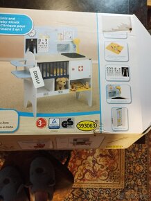 Dřevěná dětská klinika pro zvířátka 2 v 1 dětský lékař - 5