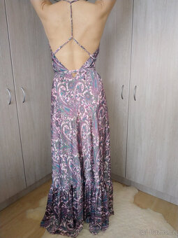 Letní hedvábné šaty Santorini Long, zn. Dolce Quela - Nové - 5