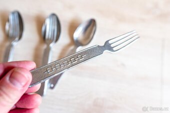 3 x sada hornického skládacího příboru ze 30.–40. let - 5