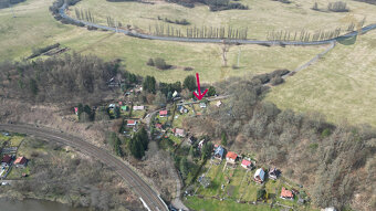 Krásné místo nad řekou, prodej chaty a stavebního pozemku 45 - 5