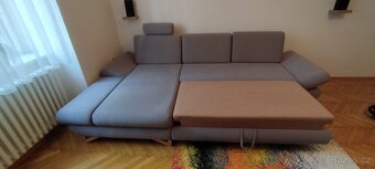 Rozkládací sedací souprava ve skvělém stavu - 5