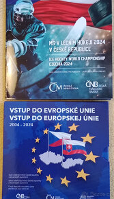 PRODÁM SADY OBĚŽNÝCH MINCÍ 2024 - BU + PROOF - KOMPLET - 5