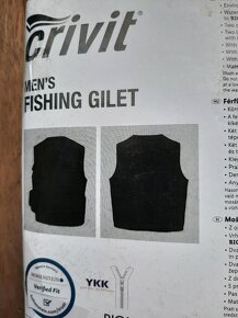 Rybářská vesta, černá barva, nová, velikost M 48/50 EUR, mno - 5