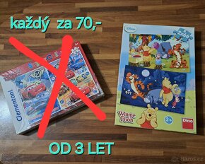 Puzzle pro děti od 3, 4, 5, 6, 7 let, cena vždy na fotce - 5