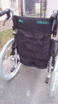 INVALIDNÍ VOZÍK 47 cm-ZADNÍ BRZDY-lze zaslat po ČR - - 5