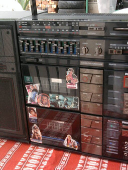 Starý nadrozmerný RÁDIO-DVOJKAZEŤÁK (80té roky) - 5