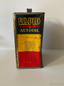 plechovka od oleje stará plechovka olej mazivo - 5
