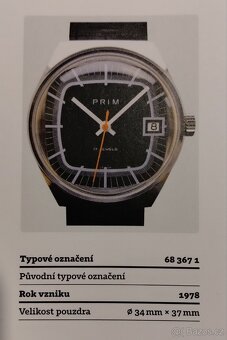 Prodám náramkové hodinky PRIM TELEVIZE 1978 - 5