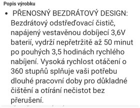 Bezdrátový elektrický kartáč - 5