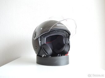 Helma na skútr, motocykl, G20, Gari, hnědá v.L - 5