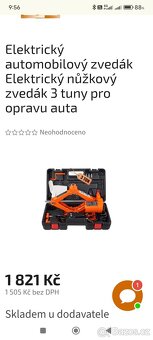 Elektrický nůžkový zvedák 12V - 5