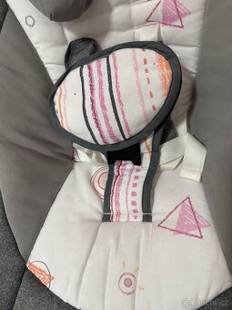 LIONELLO dětské houpací křesílko Ruben – Stone Grey Rose - 5