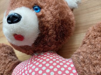 Retro starý plyšák - medvěd medvídek hračka Méda Béďa SLEVA - 5