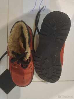 Dětské zimní kožené botičky vel. 26 zn. ESSI - 5