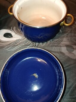 Staré smaltované hrnce - 5