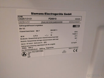 Šuplíkový mrazák Siemens GS26VV31 - 5