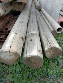 Prodám dřevěné kuláče pr. 135mm, délka 2.85-3,45cm - 5