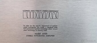 LUXMAN LX-33 [ Lampáč ] - 5