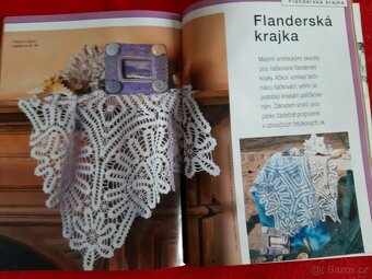 Háčkování - 3 časopisy + bílá bavlněná příze - 5