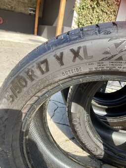 4x LETNÍ PNEUMATIKY CONTINENTAL 225/50 R17 Y XL ŠTERNBERK - 5