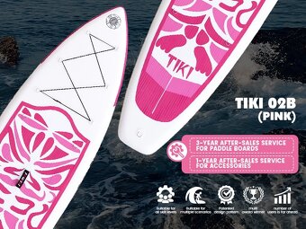 Paddleboard TIKI Pink 🩷, surfboard 320x84x15, 150 kg - 5