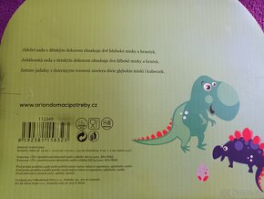 Detska jidelni sada Dinosaurus nebo Trollove NOVE - 5