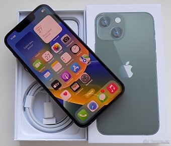 iPhone 13 Green BATERIE 100% TOP - 5