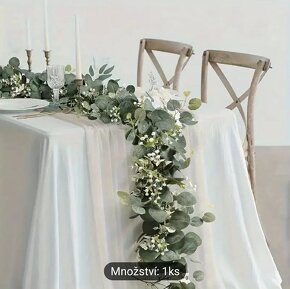Svatební dekorace - girlanda eukalyptus - 5