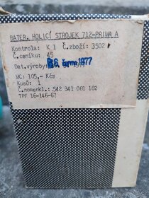 Retro bateriový holící strojek,budik - 5