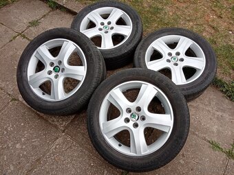 Obutá alu kola 16ky 5x100 ŠKODA VW SEAT AUDI - dobírka možná - 5