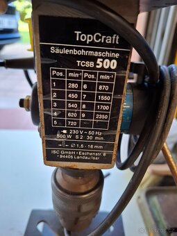 Stojanová vrtačka Topcraft - REZERVACE - 5