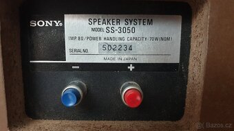 Vintage reproduktory SONY SS-3050 Carbocon - 5