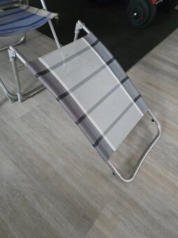 Skládací zahradní nábytek (do karavanu) 2x křeslo + podnožka - 5