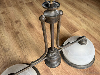 Moderní dvouramenný lustr zánovní - 5