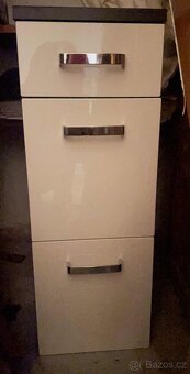 Luxusní bílý koupelnový nábytek set - 5