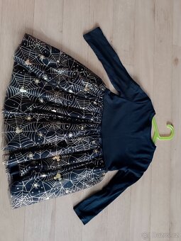 Šaty na čarodějnice/Halloween/maškarní 104/1100 - 5