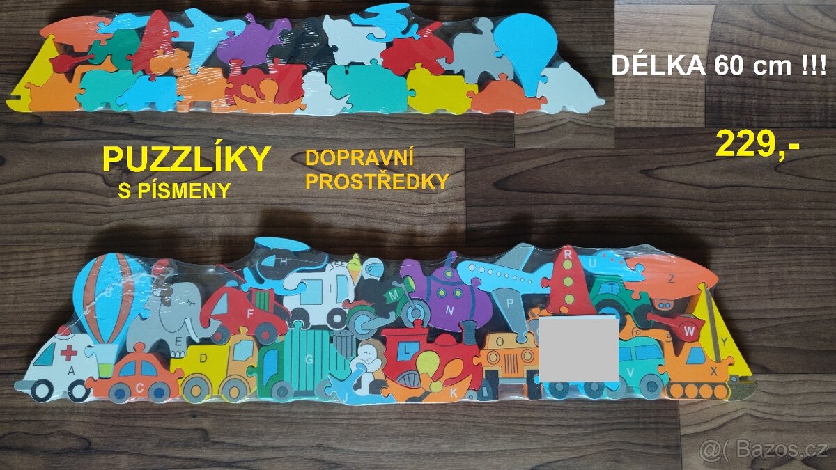 DŘEVĚNÉ MONTESSORI HRAČKY + TVARY - 6